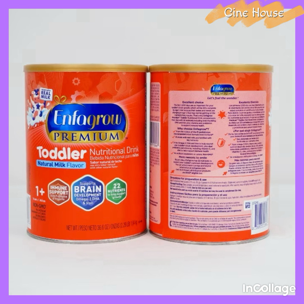 SỮA BỘT ENFAGROW NẮP VÀNG 1,04kg MỸ/CANADA