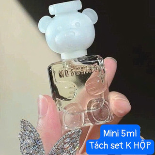   Tách set K HỘP ạ  Chai màu Trắng- Nước hoa mini MOSCHINO TOY 2  5ml  