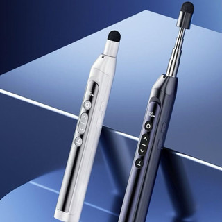 Bút trình chiếu slide powerpoint S18 tích hợp que chỉ bảng laser thuyết trình k dây pin sạc điều khiển từ xa cao cấp