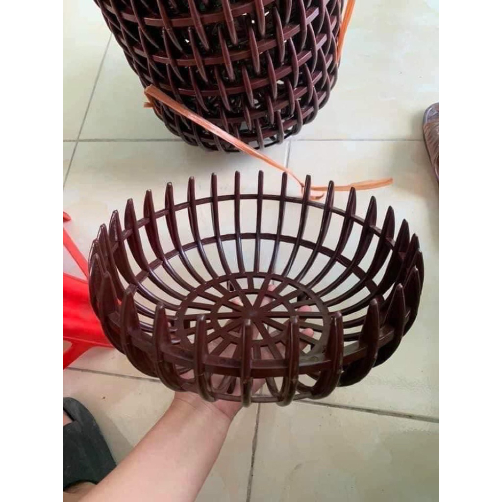 combo 5 chậu bí trồng lan F35 nhựa hd bền đẹp