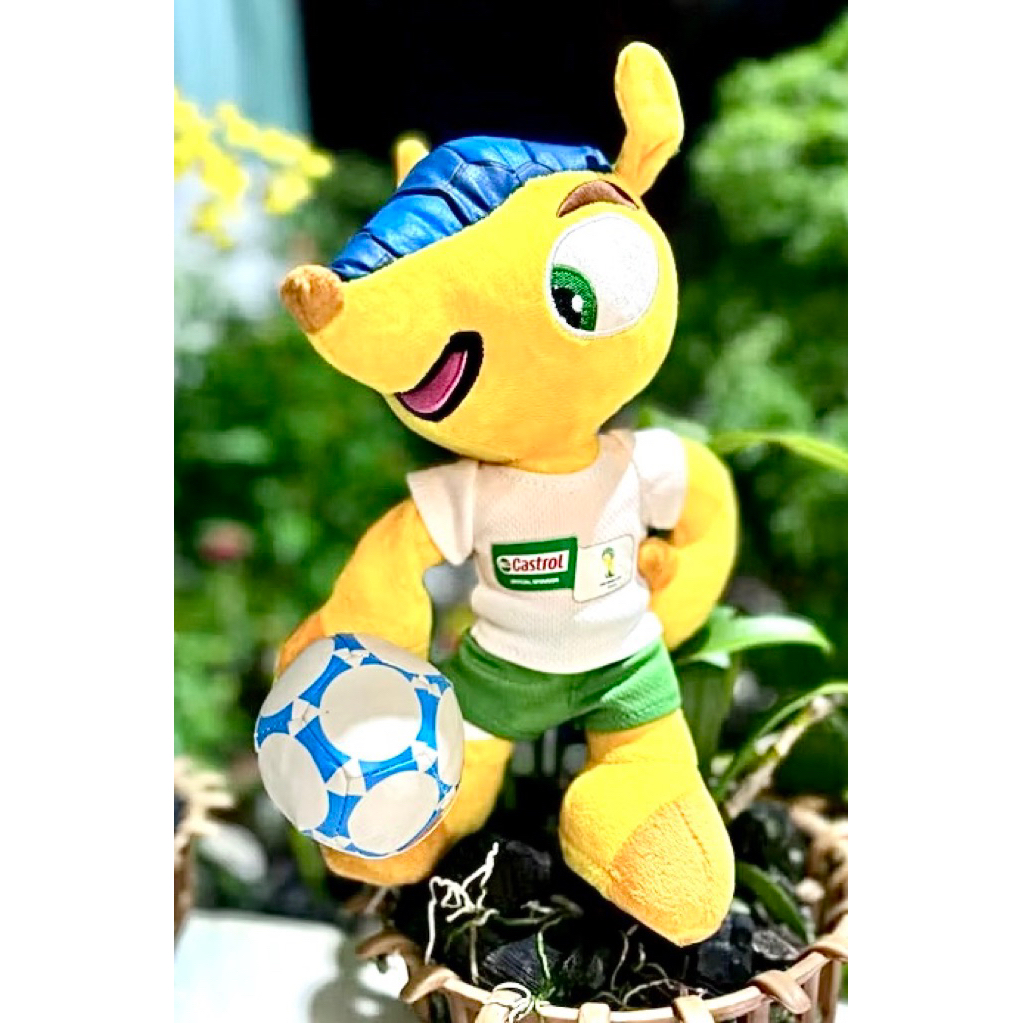 Gấu bông linh vật bóng đá Fifa world cup Castrol 2014