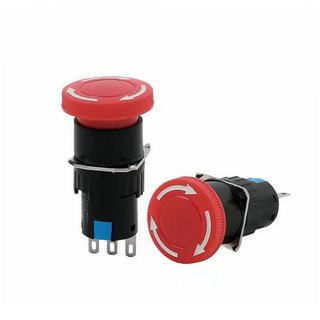 Nút Dừng Khẩn Cấp 16mm AB6-V 250VAC 1A