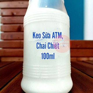 Keo Sữa 100ml Lọ Đầu Nhọn Dễ Lấy,Dùng Làm Slime, Dán Giấy Tường_ 1Chai Chiết