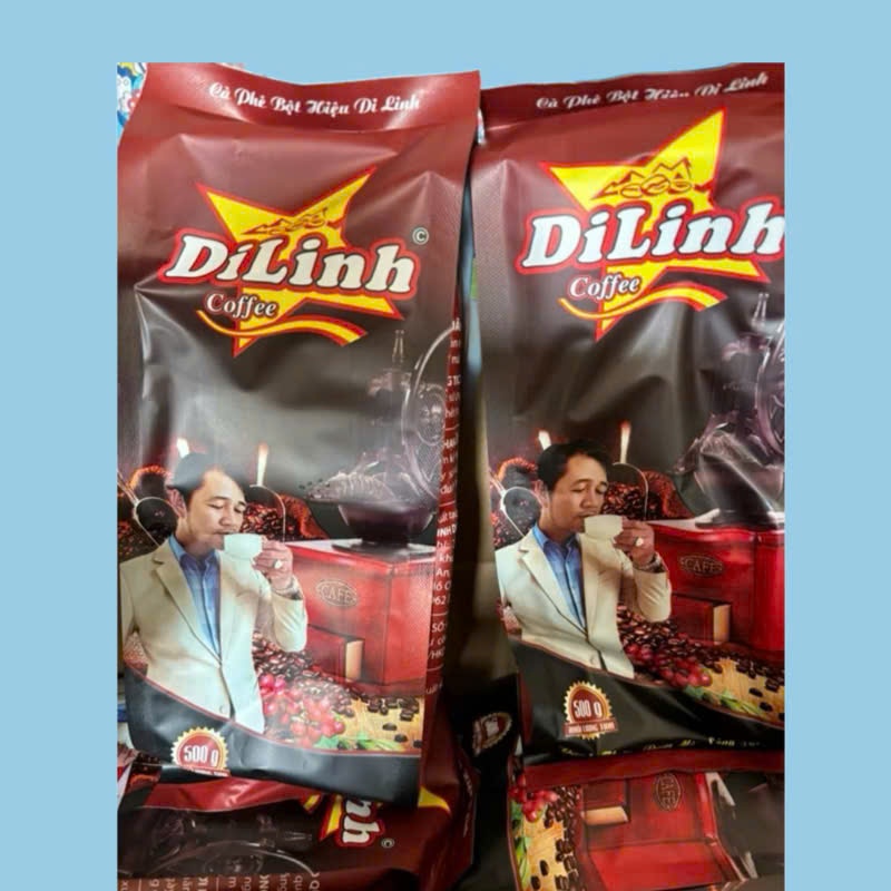    Mẫu mới   Cà Phê Di Linh gói 500g 