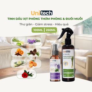  Chai xịt tinh dầu thơm phòng Unitech tinh dầu tự nhiên giúp đuổi muỗi khử khuẩn thư giản..vv 