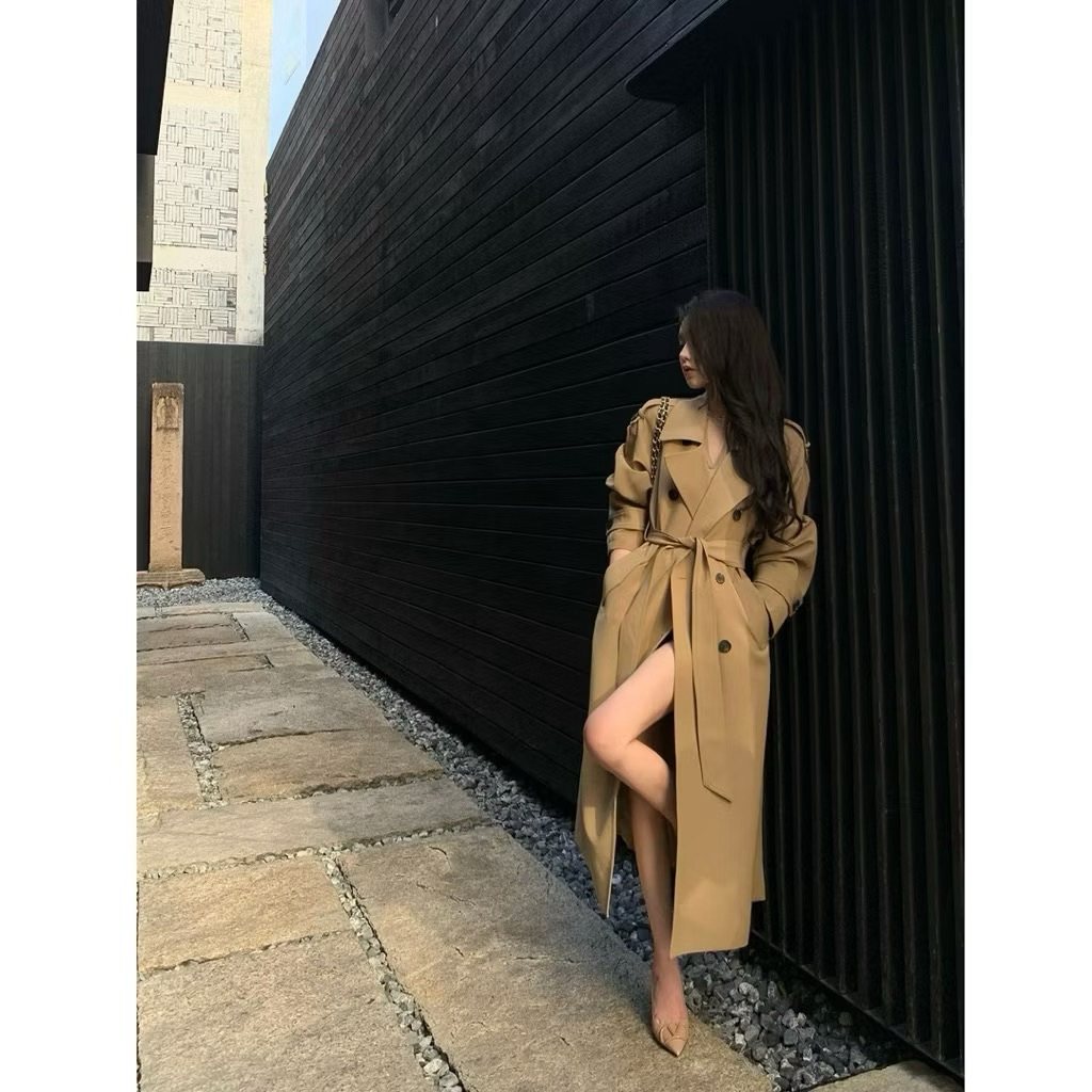 𝐜𝐢𝐧𝐝𝐲.𝐬𝐭𝐮𝐝𝐢𝐨  ÁO MANGTO DÁNG DÀI SANG CHẢNH QCCC