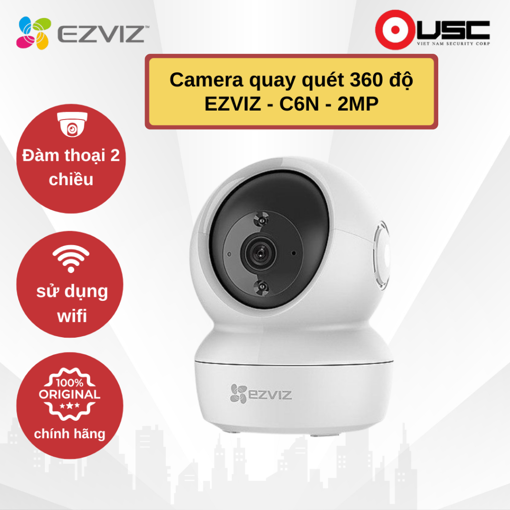 Camera quay quét 360 độ EZVIZ C6N 2MP