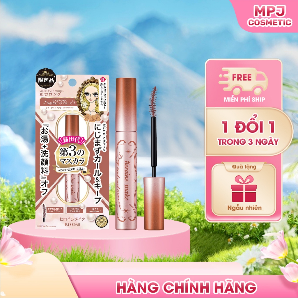 Mascara Dạng Màng FilmKissme Heroine Make Long & Curl Mascara Advanced Film 6G ( Màu Đồng Ánh Hồng )