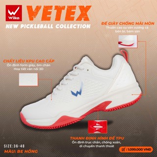 Giày Pickleball Wika Vetex Chính Hãng, Chất Liệu KPU Bền Bỉ, Thiết Kế Giữ Form Tối Ưu, Đệm Eva Giảm Chấn Tuyệt Vời