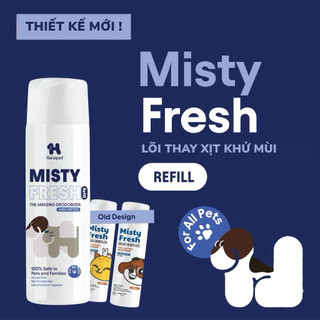  COMBO Xịt khử mùi & Lõi khử khuẩn Misty Fresh an toàn cho thú cưng 300ml 