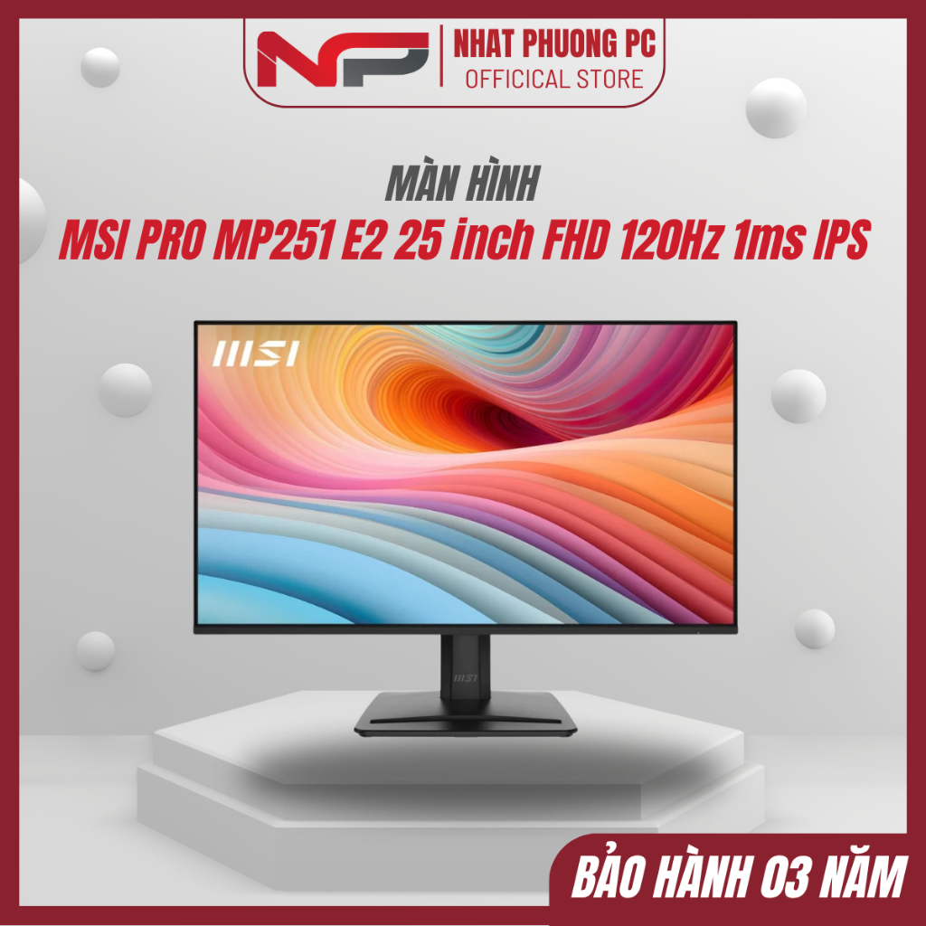 Màn hình MSI PRO MP251 E2 25 inch FHD 120Hz 1ms IPS