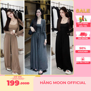  Đồ bộ Bigsize Set bộ 3 Món THUN LẠNH Áo 2S Phối Quần SUÔNG Kèm ÁO KHOÁC Ngoài Tôn Dáng 3 Màu Trẻ Trung 