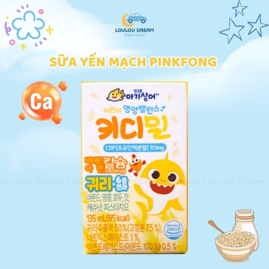 Sữa yến mạch Pinkfong kiddie milk