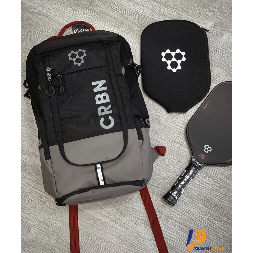 Balo CRBN Pro Team Black – Đa Năng, Chống Nước, Dành Cho Pickleball & Thể Thao Chính Hãng