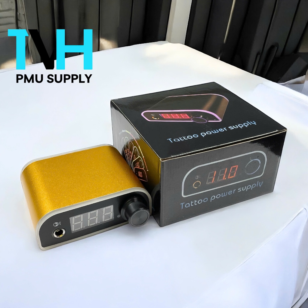 Nguồn LED MINI 7 Màu Cao Cấp - Điều Chỉnh Điện Áp Chuẩn - Cho Máy Phun Xăm Thẩm Mỹ Tattoo | DCPX TVH