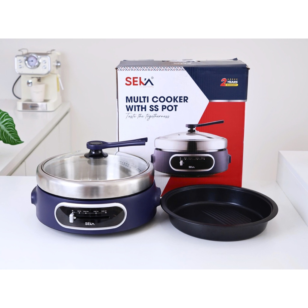 Nồi lẩu nướng đa năng Seka-SK640-ăn lẩu-nướng 2in 1