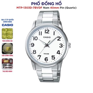 Đồng hồ nam dây kim loại casio chính hãng anh khuê mtp-1303d-7bvdf