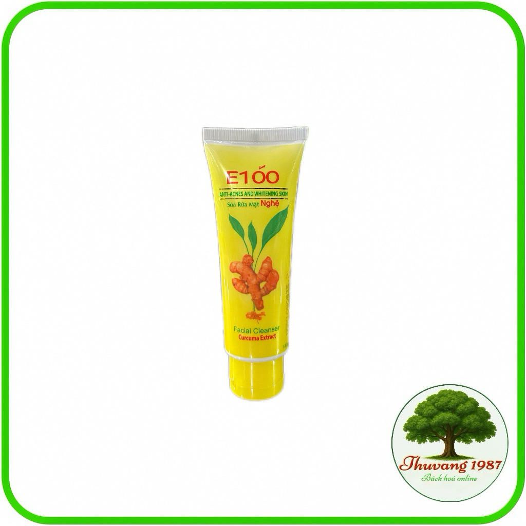 Sữa rửa mặt nghệ E100 100g ngừa mụn làm sạch da dịu nhẹ