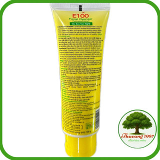 Sữa rửa mặt nghệ E100 100g ngừa mụn làm sạch da dịu nhẹ