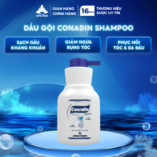 Dầu gội đầu Conadin Shampoo sạch gầu, giảm ngứa rụng bết không gây khô tóc 285ml