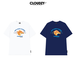  Áo thun CLOUDZY local brand in hình form rộng unisex cổ tròn nam nữ cotton 250 gsm CROISSANT 