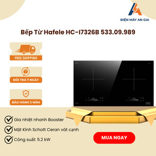 Bếp từ Hafele HC-I7326B 533.09.989 – Mặt kính Schott Ceran - Công suất 5.2kW - PEB
