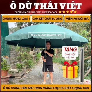 Ô dù che nắng ngoài trời, ô dù che mưa nắng chính tâm 2m4, 3m (chưa kèm chân đế), vải dù cao cấp Ô DÙ THÁI VIỆT