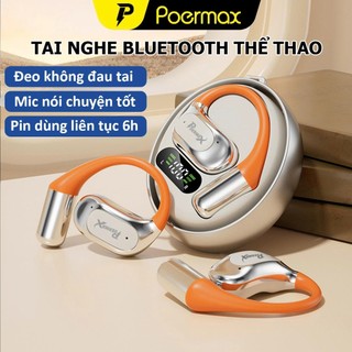  Tai nghe Bluetooth không dây Poermax M113 tai nghe thể thao không dây open ear đeo thoải mái 
