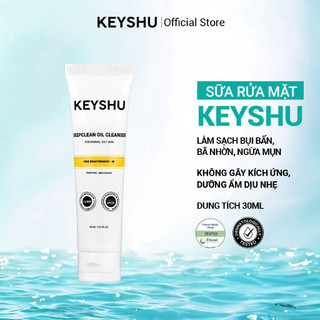 Sữa rửa mặt Deepclean Oil Cleanser KEYSHU làm sạch bụi bẩn bã nhờn cho da dầu và da thường 30ml