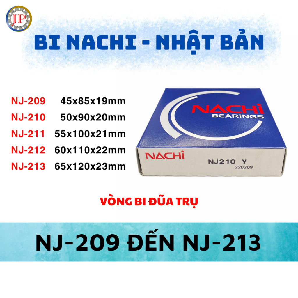 (Bạc đạn) Vòng bi đũa trụ NJ-209, NJ-210, NJ-211, NJ-212, NJ-213