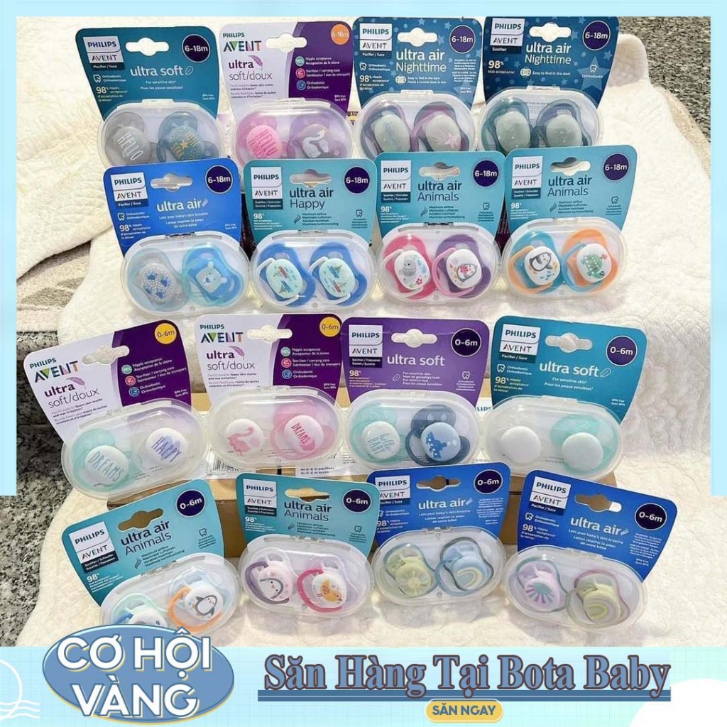Ti giả Avent cho bé 0-6 tháng/6-18 tháng ( có tách lẻ )