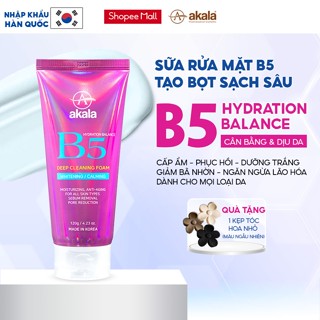  Sữa Rửa Mặt akala B5 Hydration Balance - Cấp Ẩm Kiềm Dầu Giảm Mụn Tạo Bọt Sạch Sâu 120g 