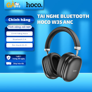 Tai nghe chụp bluetooth 5.4 W35 ANC phiên bản cao cấp chống ồn Hoco. chính hãng thời lượng pin lên đến 90h