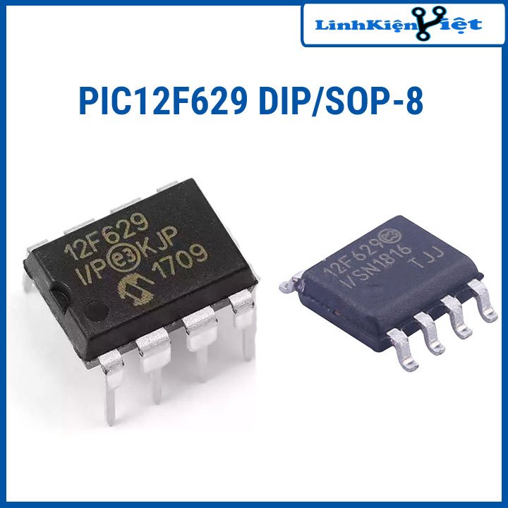PIC12F629-I/P chân cắm-chân dán