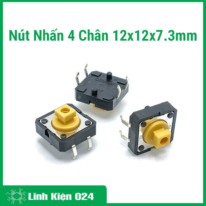 Combo 10 Nút Nhấn 4 Chân 12x12x7.3mm