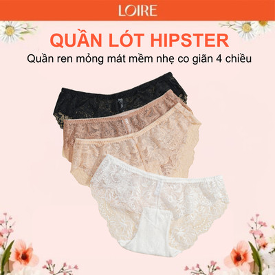 Combo Quần Lót Loire QL250517 Dáng Ren Mềm Đáy Quần Kháng Khuẩn
