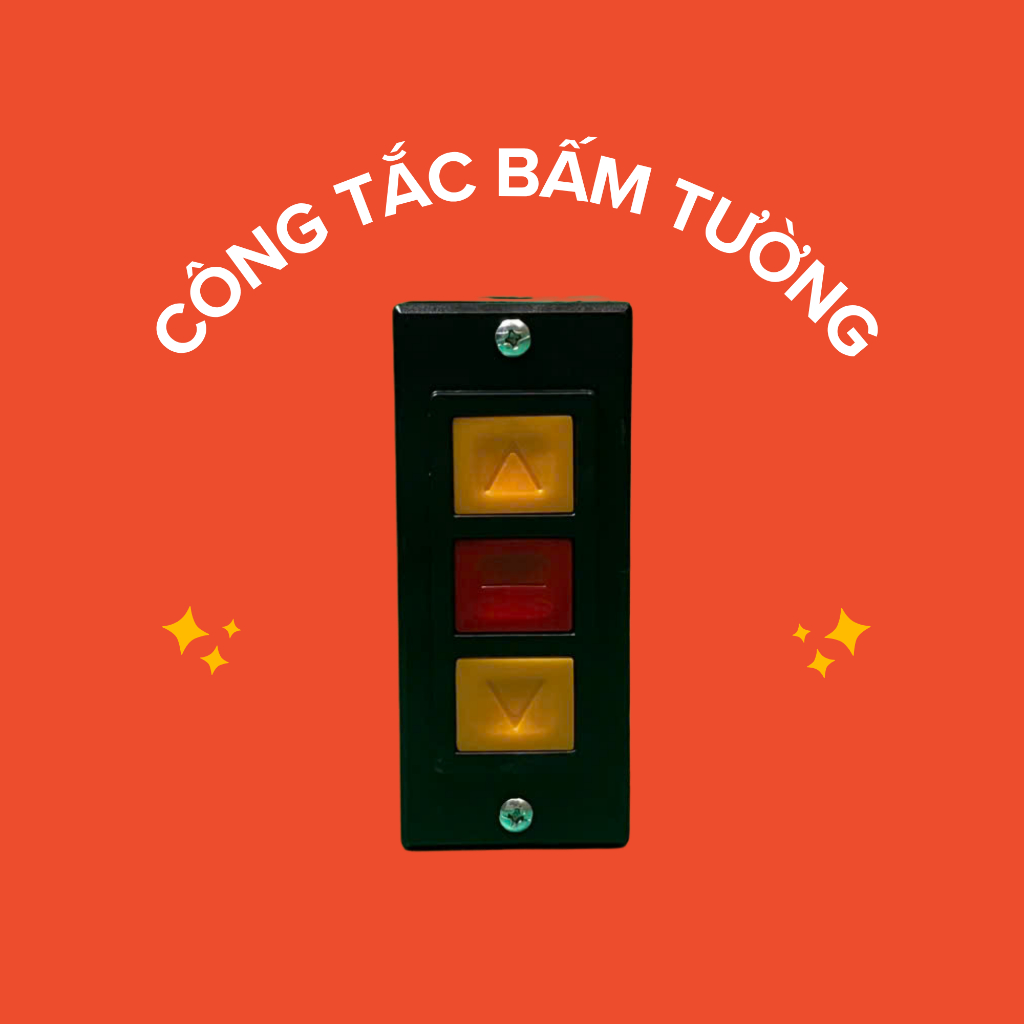 CÔNG TẮC BẤM TƯỜNG CỬA CUỐN LOẠI TỐT (NHỰA DÀY)