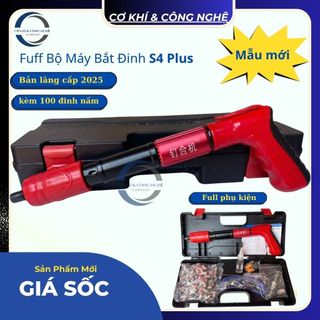  Máy Bắn Đinh Hạt Nổ S4 Plus   bản nâng cấp mới nhất 2025   - Full hộp  kèm 100 đinh S4 Plus. 