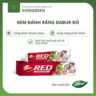  Kem Đánh Răng  Dabur Đỏ Cho Nướu Khỏe Mạnh Răng Chắc Khỏe Chiết Xuất Từ Thảo Dược 