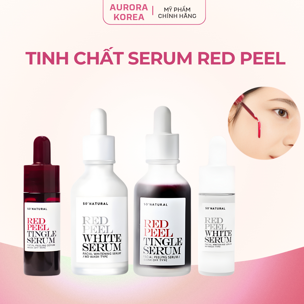 Tinh chất peel Red Peel Tingle Serum thay da sinh học /Red Peel White Serum dưỡng trắng da - Aurora 
