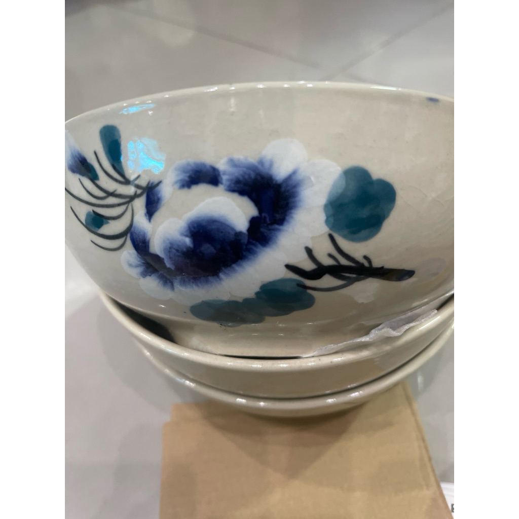sét 2 tô tượng bông gốm cao lanh