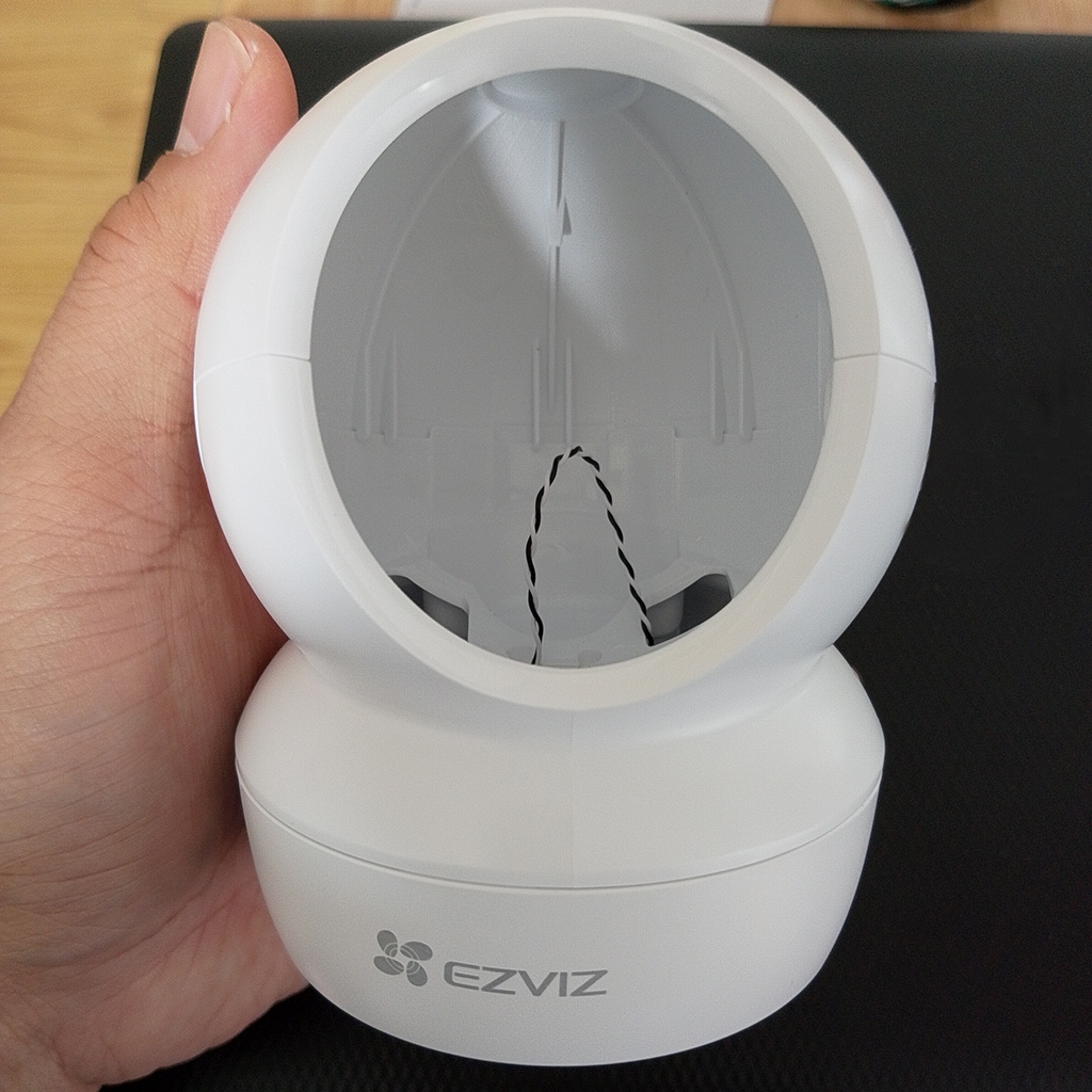 Vỏ nhựa trắng và chụp bầu đen hồng ngoại cho Camera Ezviz C6N H6C Pro TY1 TY2 Viettel HC2 và các loạ