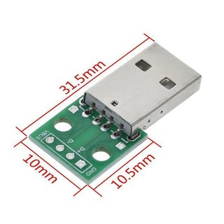 Bo Chuyển USB-4P TO 2.54mil DIP