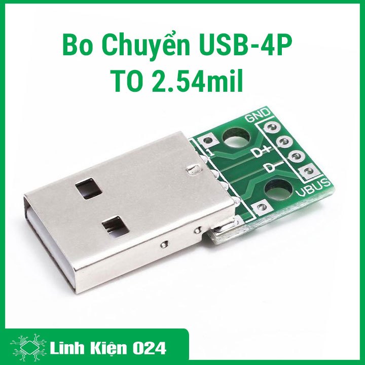 Bo Chuyển USB-4P TO 2.54mil DIP