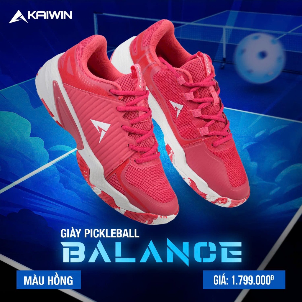 Giày Thể Thao Nam Nữ KAIWIN BALANCE, Giày Pickleball Cao Cấp – Êm Chân, Chống Trượt, Thoáng Khí