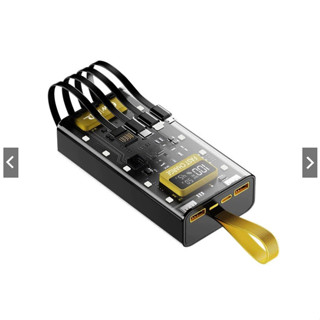  Sạc Dựng Phòng Trong Suốt 50000mAh Với 2 Cổng Sạc Nhanh 22.5w và PD 20W Kèm 4 Đầu Sạc Màn Hình LED 