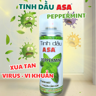 Tinh dầu ASA Peppermint - Ngừa cảm cúm, thơm mát với tinh dầu Bạc Hà, Tràm, Sả Chanh thiên nhiên