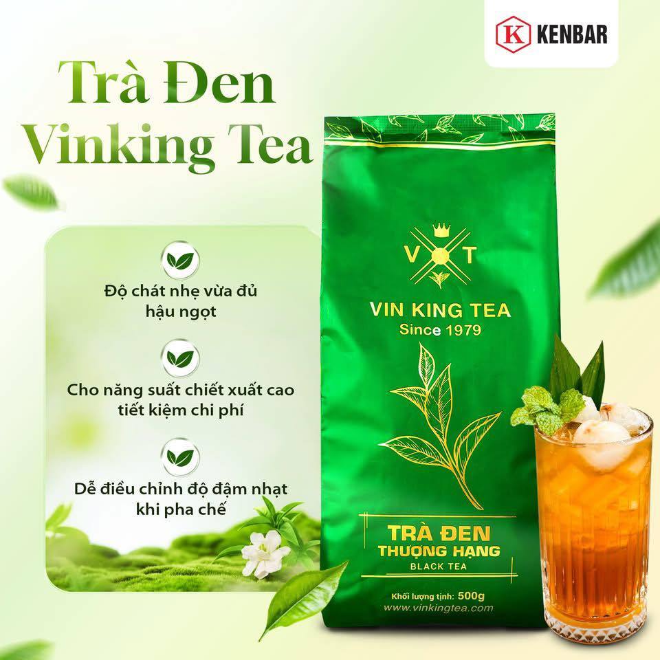 TRÀ ĐEN VINKINGTEA 500Gram - Pha Trà Sữa,Trà Đào, Trà Trái Cây - Hương Thơm, Đậm Vị