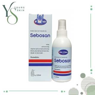 [100 - 150mL] Dung dịch xịt ghẻ Sebosan chứa Permethrin 5% giúp làm sạch ghẻ, trứng ghẻ