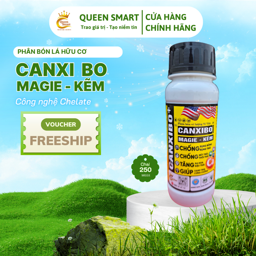 Canxi Bo Magie Kẽm 250ml - Bổ sung Amino, Fulvic, tinh chất rong biển